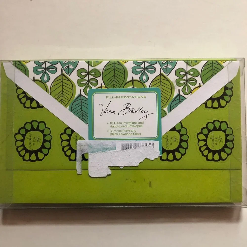 Vera Bradley Blank Invitations Set 10 New Party Event Celebrate